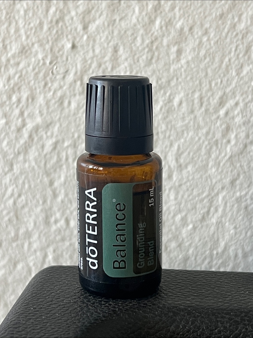 Doterra Balance Grounding Blend Bottle in Green and Black